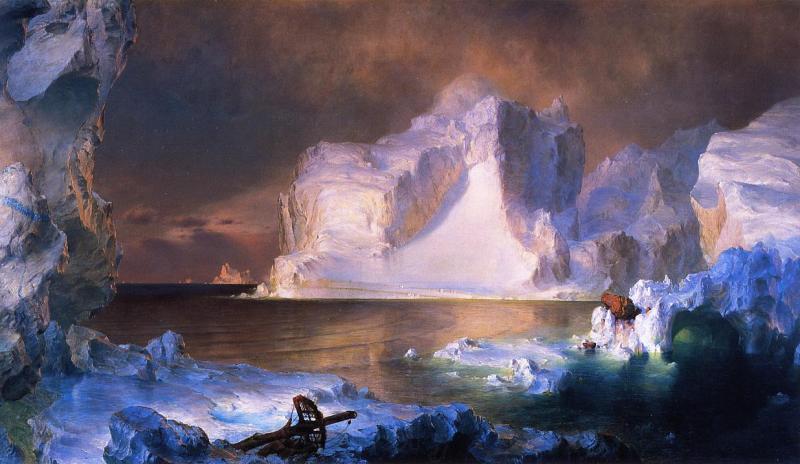 Frederic Edwin Church The Iceburgs Norge oil painting art